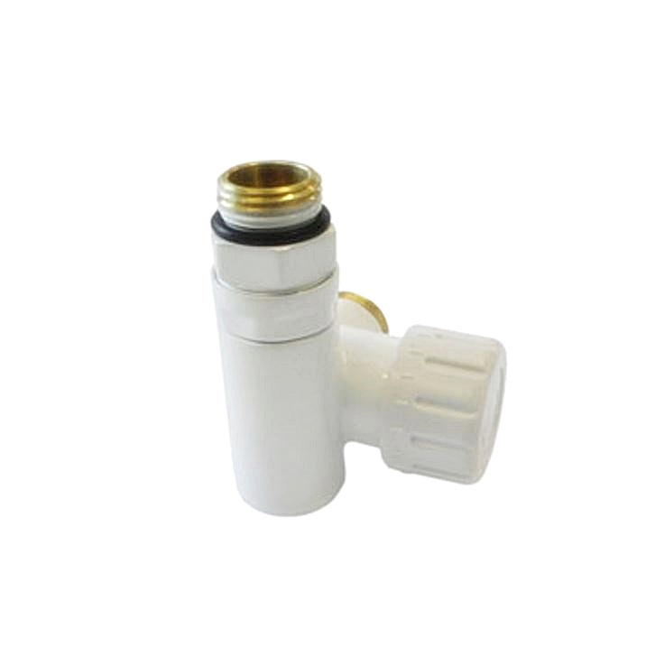 Zawór termostatyczny Schlosser do grzałki lewy biały PEX M30x1,5