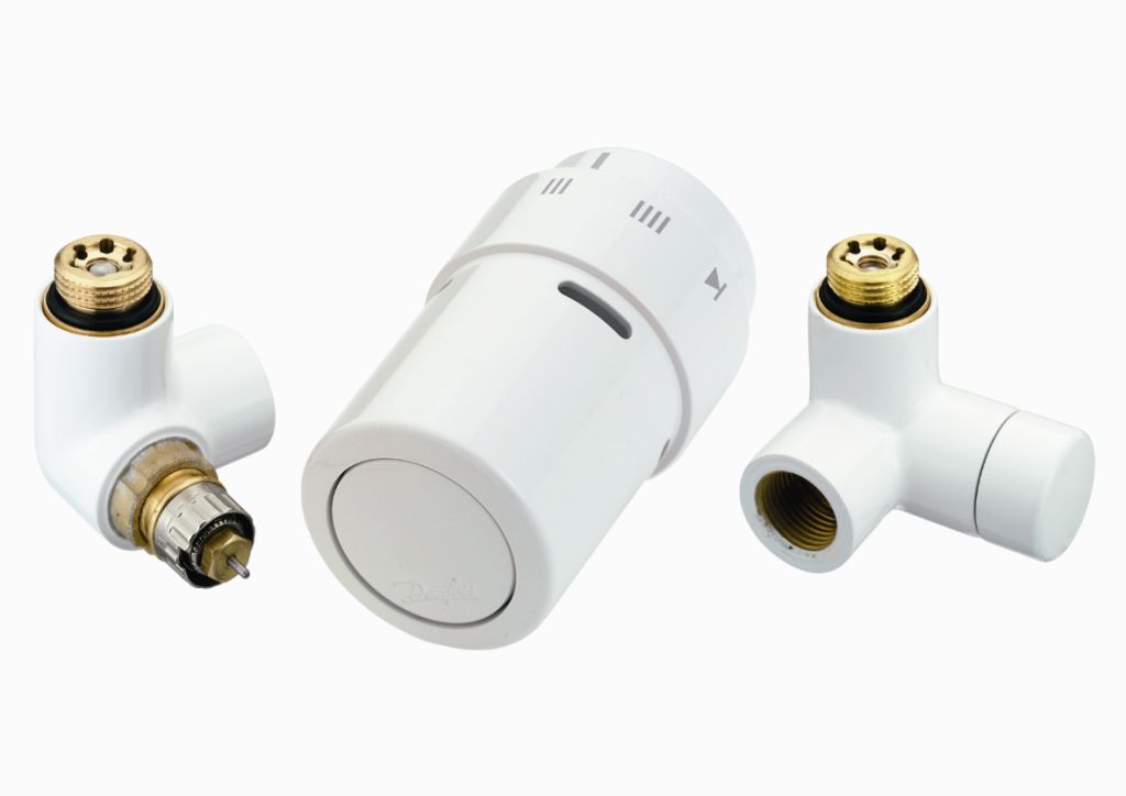 Zestaw RAX Danfoss lewy, biały RAL9016 - obrazek 2