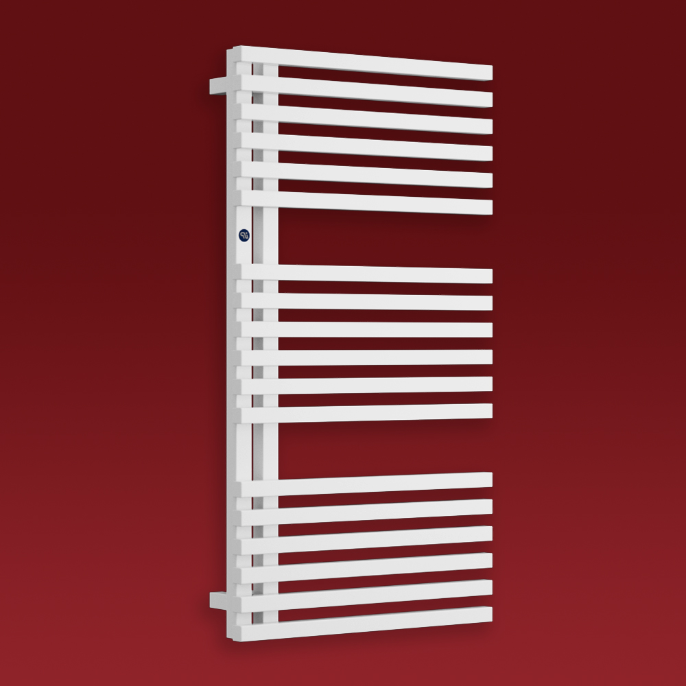 Grzejnik łazienkowy Giulietta 930x500mm przyłącze D50mm biały mat biały RAL9016