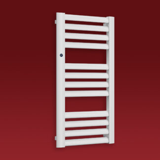 Grzejnik łazienkowy MAKAO 1205x477mm przyłącze D400mm biały mat biały RAL9016
