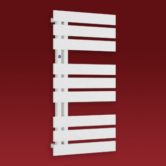 Grzejnik łazienkowy Nameless 1186x500mm przyłacze D50mm biały struktura biały RAL9016