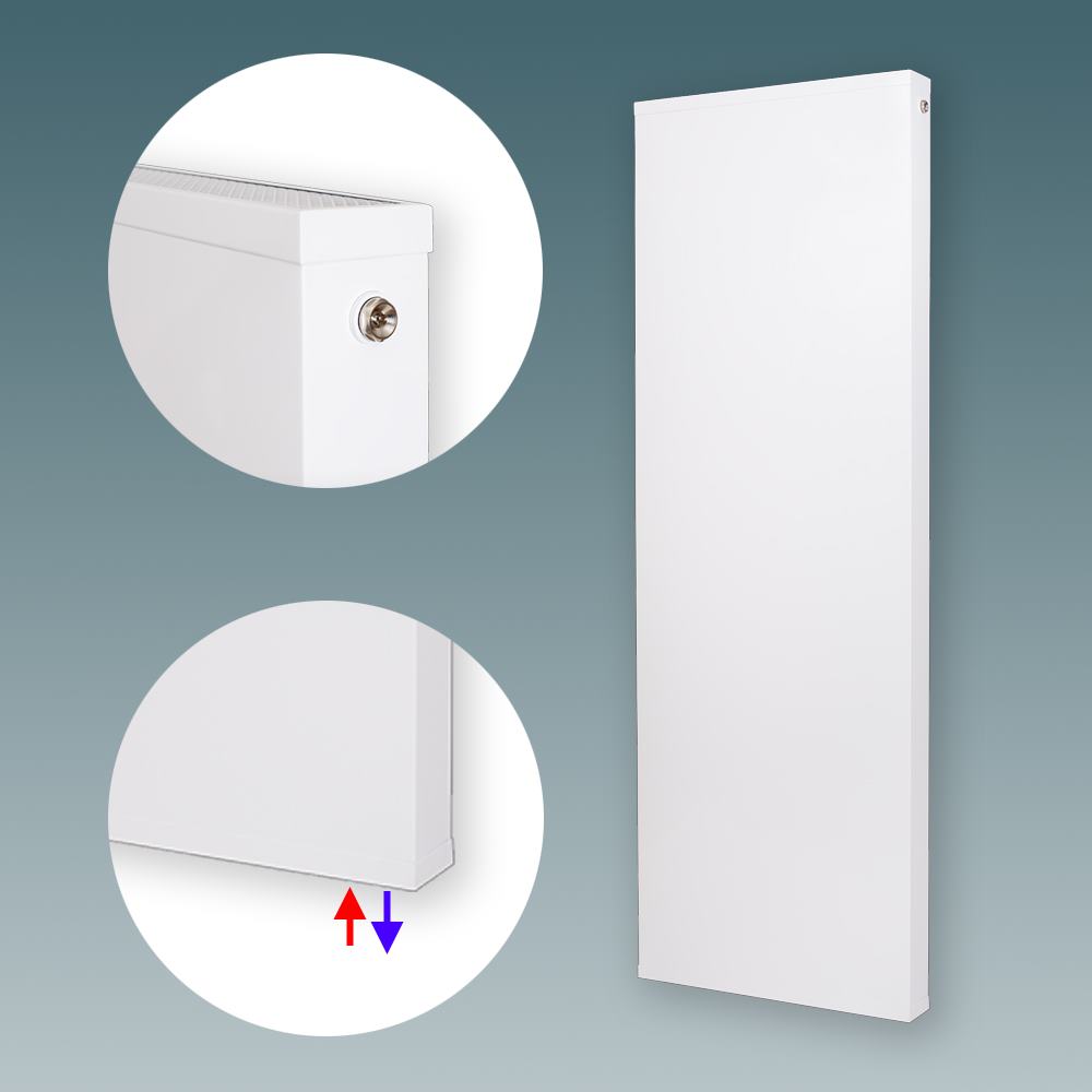 Grzejnik pionowy Decor Plan 1925x600x90mm przyłącze D50mm prawy