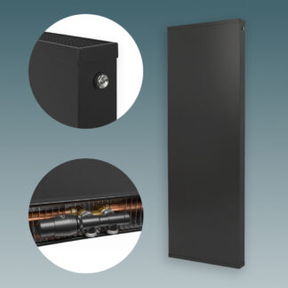 Grzejnik pionowy Decor Plan 1925x700x90mm antracyt przyłącze D50mm antracyt