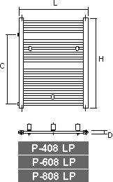 Grzejnik Enix PB-608 biały - obrazek 2