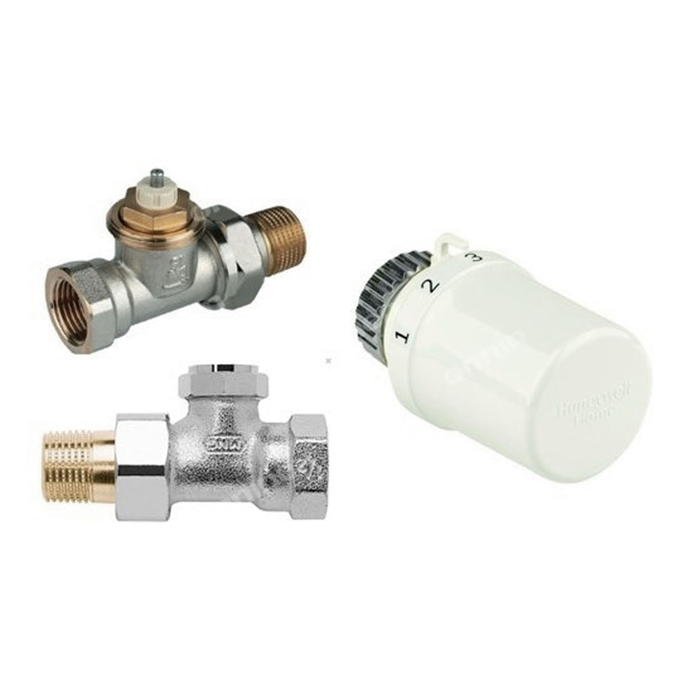 Zestaw termostatyczny Honeywell T6 1-28 st.C 1/2 prosty